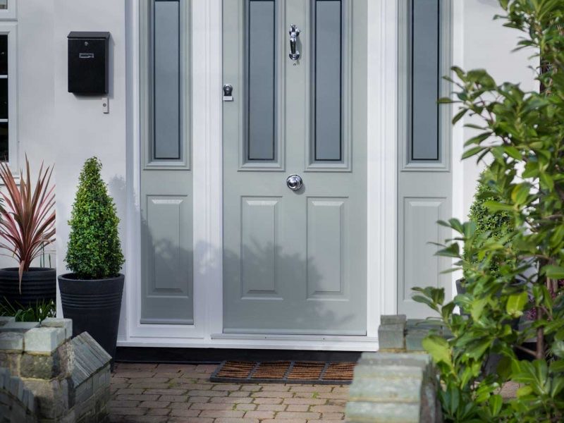 light grey Composite Doors Carmarthen
