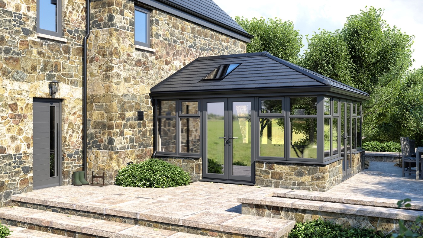 Black Tiled Conservatory Roofs in Carmarthen
