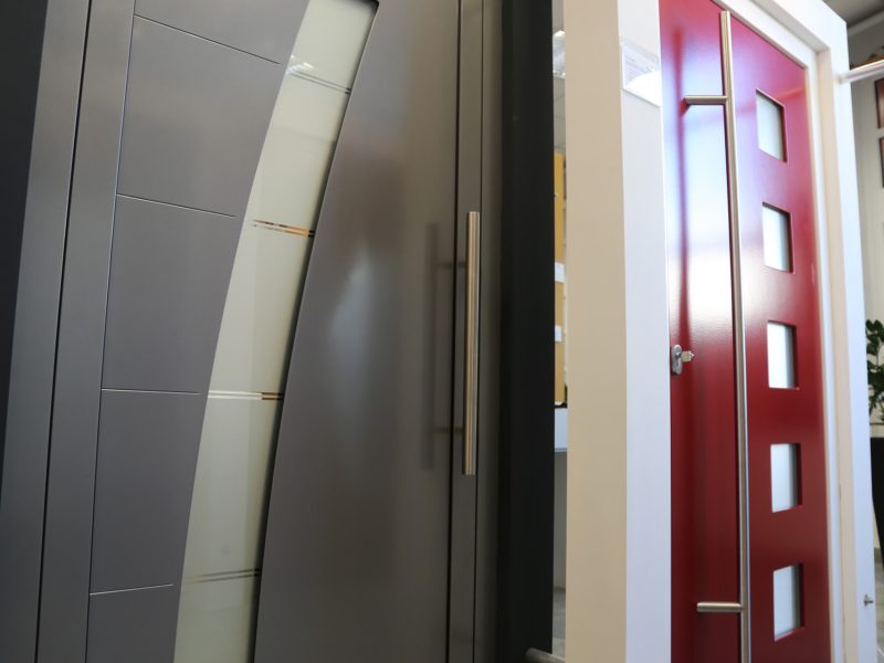 aluminium front doors near me