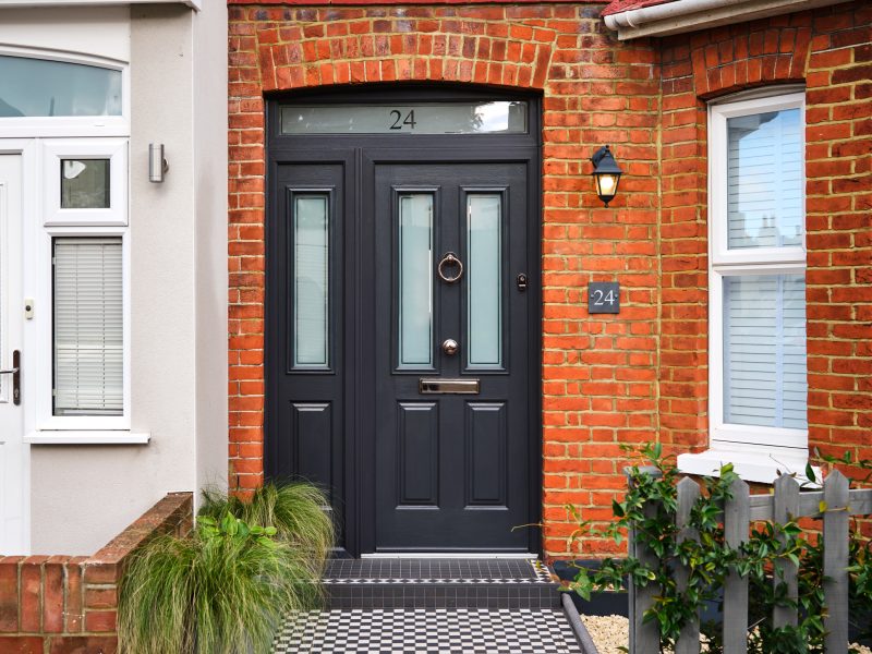black endurance composite door